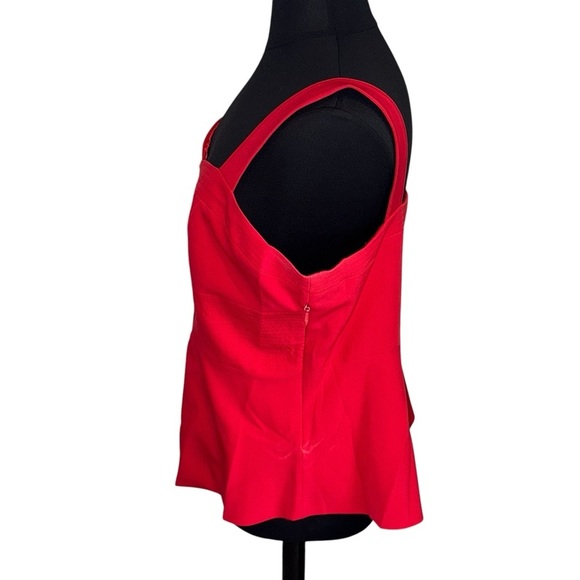 NWT CITY CHIC Sassy Class Red Peplum Top Plus L (20) - Picture 5 of 15